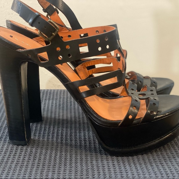 Via Spiga Gwen Leather Sandal in BLACK! Here comes the Hotstepper🔥🔥🔥 Sz 8.5M - Picture 4 of 9